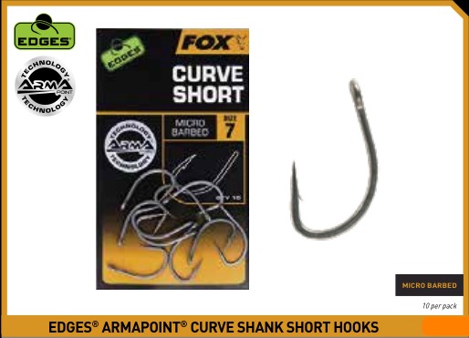 UDICA FOX EDGES CURVE SHANK SHORT 10KOM BR.02